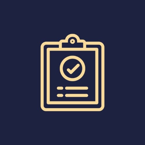 Ícone de resultados.